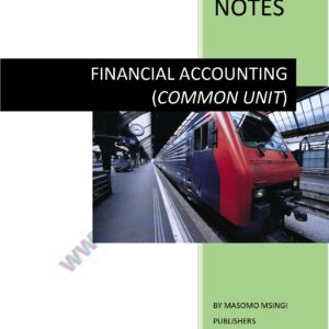ACCOUNTING AND CONTROL NOTES
