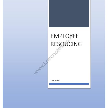 EMPLOYEE RESOURCING NOTES