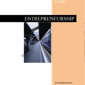 ENTREPRENEURSHIP NOTES