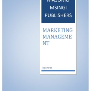 MARKETING MANAGEMENT NOTES