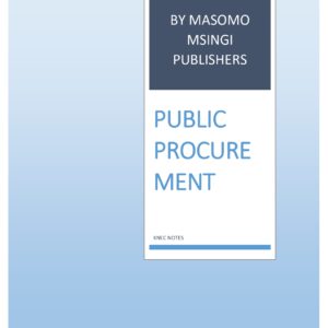 PUBLIC PROCUREMENT NOTES