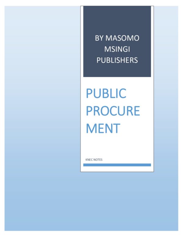 PUBLIC PROCUREMENT NOTES