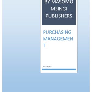 PURCHASING MANAGEMENT NOTES