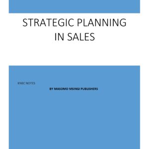 STRATEGIC PLANNING IN SALES NOTES