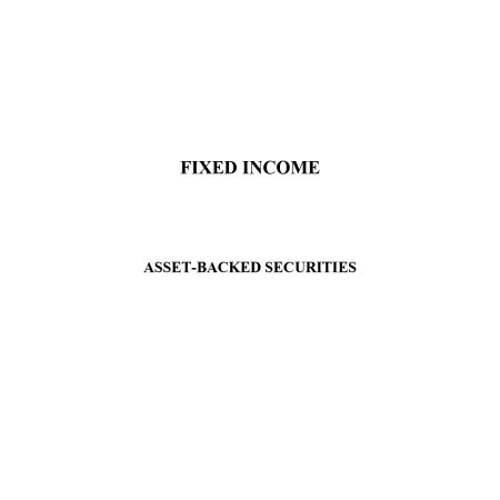 Asset Backed Securities Notes (Moi Uni)