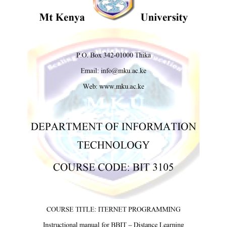 INTERNET PROGRAMMING NOTES (MKU)