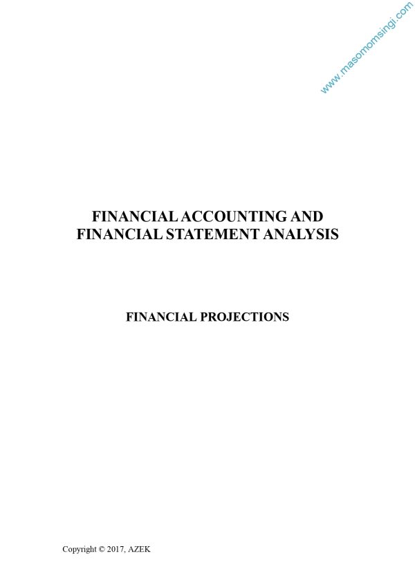 Financial Projections Notes (Moi Uni)