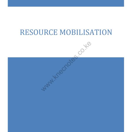 RESOURCE MOBILISATION NOTES